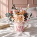 Taza acuarela rosa